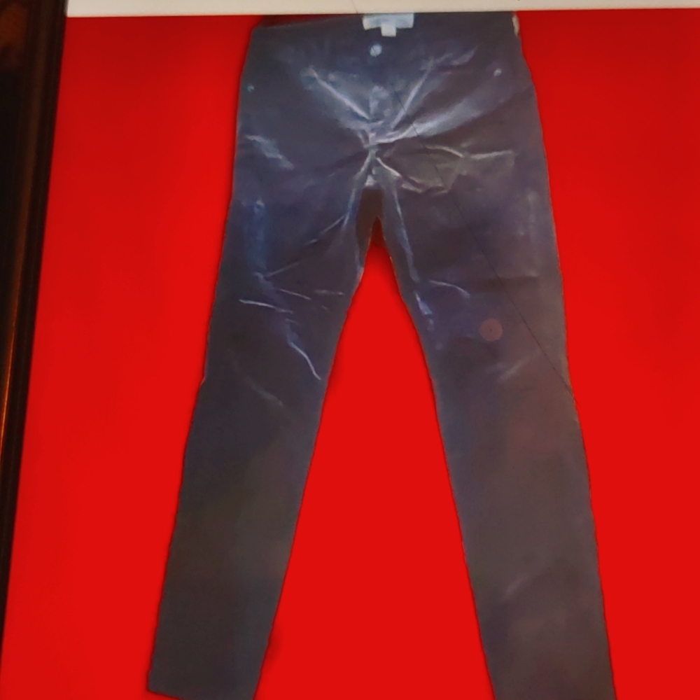 OLD NAVY BLACK VELVET STRETCH ROCK STAR JEANS SZ 18